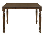 Dylan Walnut Wood Extendable Counter Height Table
