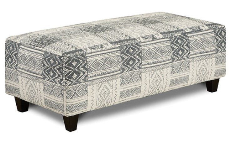 Eastleigh Tribal Multi Chenille Ottoman