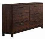 Edmonton 5-Pc Rustic Tobacco Wood King Bedroom Set