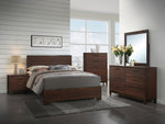 Edmonton 5-Pc Rustic Tobacco Wood King Bedroom Set