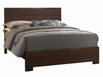 Edmonton Rustic Tobacco Wood Queen Panel Bed