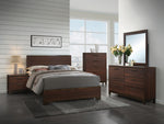 Edmonton Rustic Tobacco Wood Cal King Panel Bed