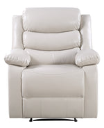 Eilbra Beige PU Leather Power Recliner