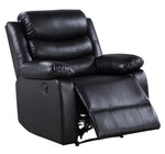 Eilbra Black PU Leather Power Recliner