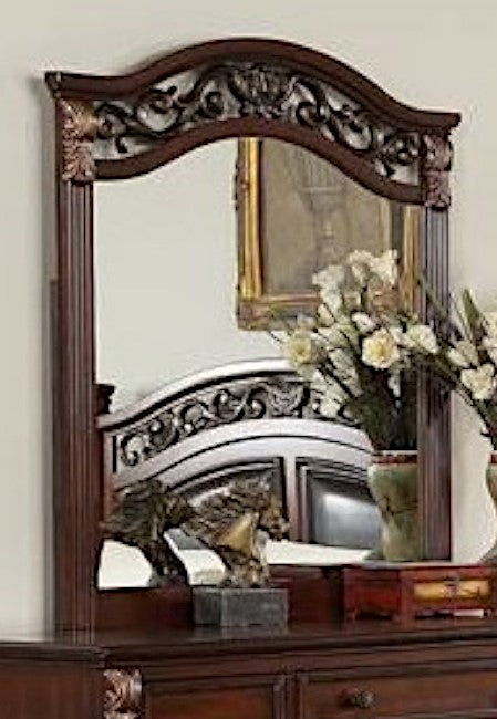 Eileena Cherry Wood Frame Dresser Mirror