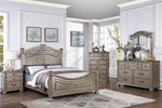 Eileena Champagne Wood Cal King Poster Bed