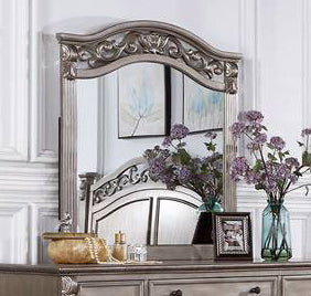 Eileena Champagne Wood Frame Dresser Mirror