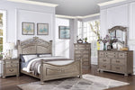 Eileena Champagne Wood Queen Poster Bed