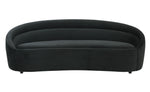 Ellison Contemporary Black Velvet Sofa