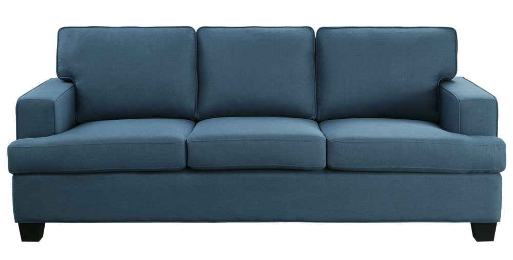 Elmont Blue Textured Fabric Sofa