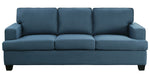 Elmont Blue Textured Fabric Sofa