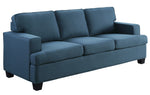 Elmont Blue Textured Fabric Sofa