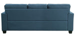 Elmont Blue Textured Fabric Sofa