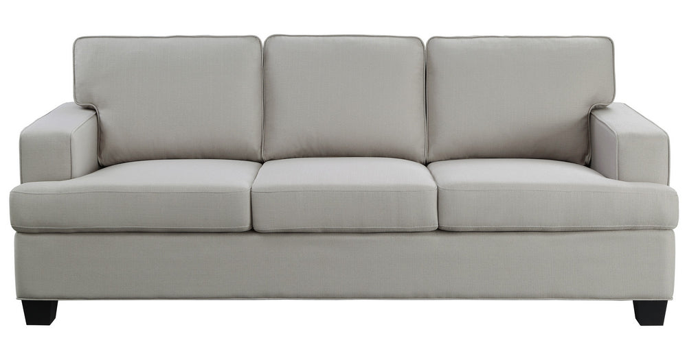 Elmont Khaki Textured Fabric Sofa