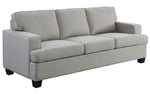 Elmont Khaki Textured Fabric Sofa