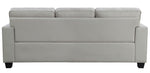 Elmont Khaki Textured Fabric Sofa