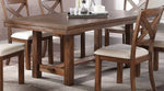 Elsie Brown Wood Rectangular Dining Table