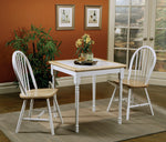 Ensor 4 Natural/White Wood Side Chairs