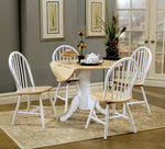 Ensor Natural/White Wood Extendable Dining Table