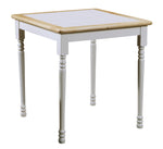 Ensor Natural/White Wood Square Dining Table