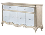 Esteban Antique Champagne Wood 2-Drawer Server