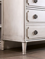 Esther Antique White Wood Chest