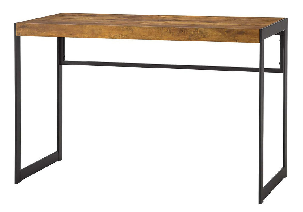 Estrella Antique Nutmeg Wood/Gunmetal Metal Writing Desk