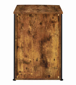 Estrella Antique Nutmeg Wood/Gunmetal Metal File Cabinet