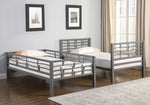 Fairfax Light Gunmetal Finish Steel Twin/Twin Bunk Bed