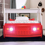 Fierstall Red Wood Twin Bed