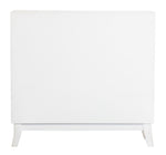 Fiorella White Washed Finish Wood 2-Door Accent Cabinet