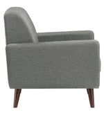 Fitch Gray Textured Fabric Chair