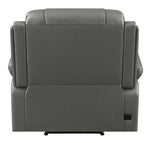 Flamenco Charcoal Leatherette Power Recliner