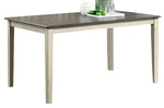 Frances Antique White/Gray Wood Dining Table