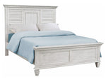 Franco 5-Pc Antique White Wood Cal King Panel Bedroom Set