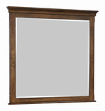 Franco Burnished Oak Wood Frame Dresser Mirror