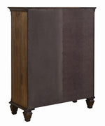 Franco Burnished Oak Wood Gentleman's Chest