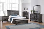 Franco Weathered Sage Wood 5-Drawer Dresser with 2 Doors