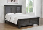 Franco Weathered Sage Wood King Panel Bed