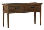 Frazier Park Brown Cherry Wood 2-Drawer Sofa Table