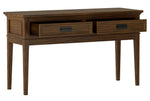 Frazier Park Brown Cherry Wood 2-Drawer Sofa Table