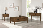 Frazier Park Brown Cherry Wood 2-Drawer Sofa Table