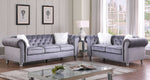 Freya 2-Pc Gray Sofa Set (Oversized)