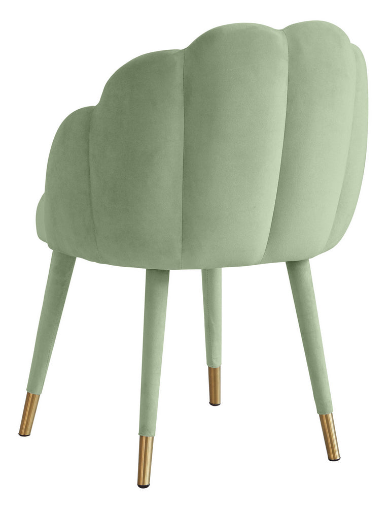 Gardenia Glam Moss Green Velvet Dining Chair