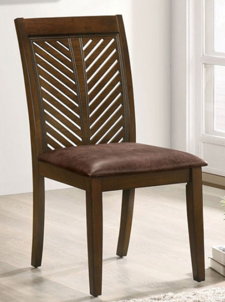 Garnett 2 Brown/Walnut Side Chairs