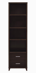 Geltrude Contemporary Cappuccino Wood Media Tower