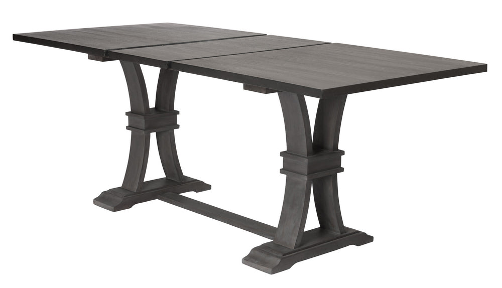 Gisselle Rustic Gray Wood Extendable Counter Height Table