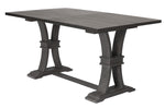 Gisselle Rustic Gray Wood Extendable Counter Height Table