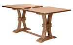 Gisselle Rustic Oak Wood Extendable Counter Height Table