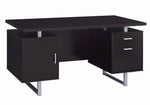 Glavan Contemporary Cappuccino Wood Office Desk